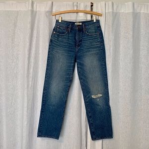 Madewell Classic Straight Jeans in Jade Wash